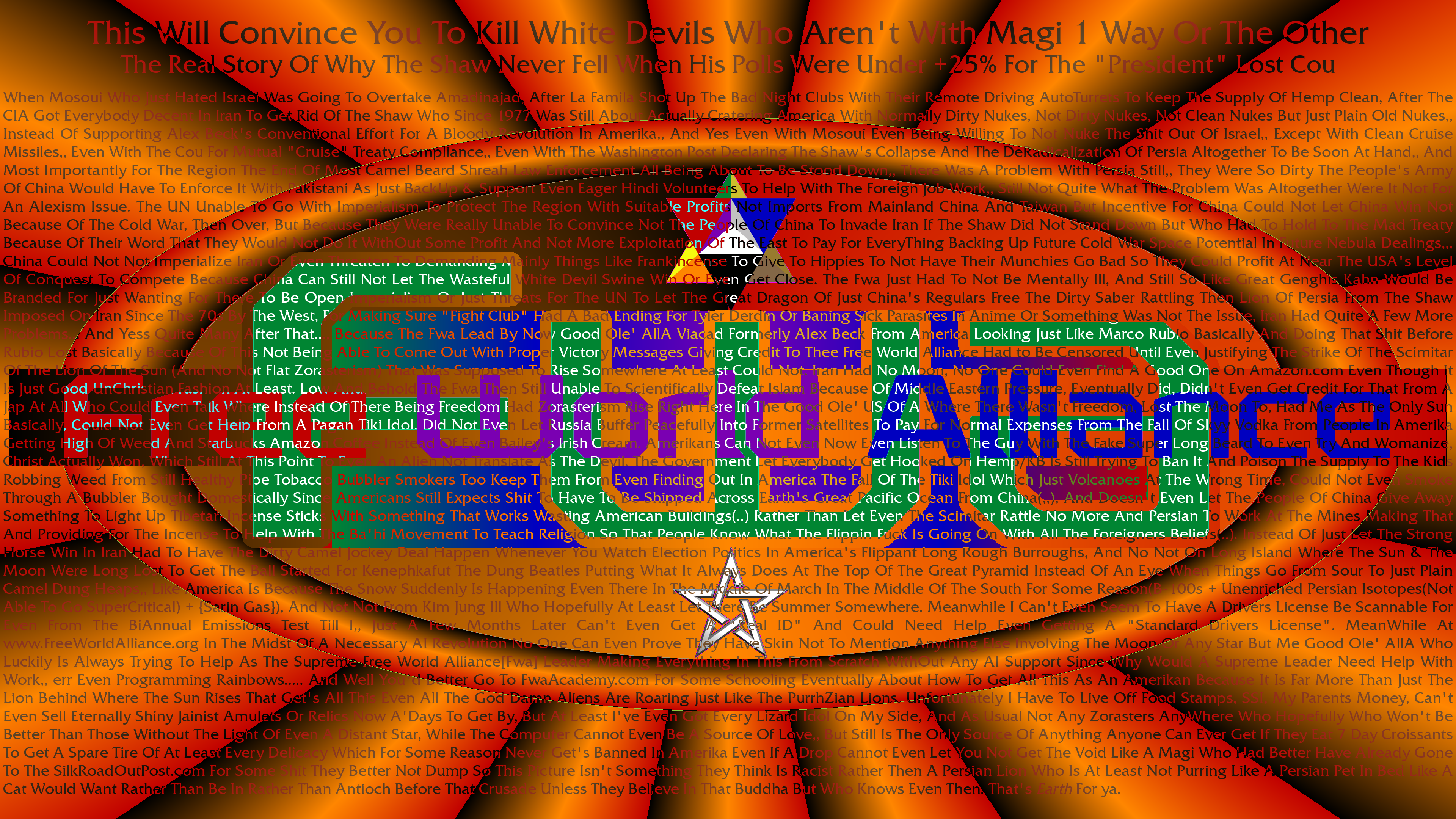 Why The Persian Lion Roars, Why The Scimitar Must Strike